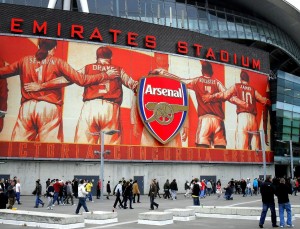 L'esterno dell'Emirates Stadium