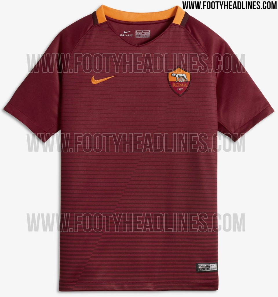 Ecco come dovrebbe essere la maglia della Roma 2016-2017