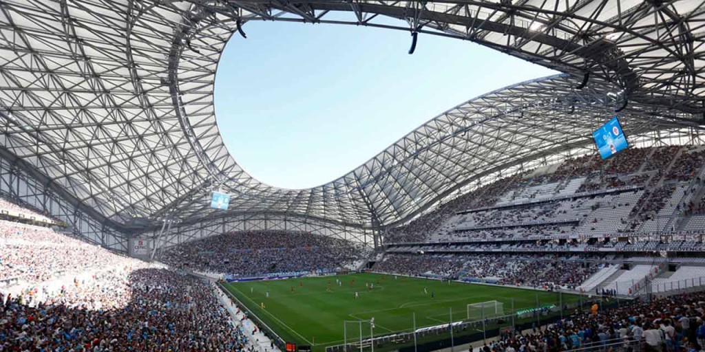 Lo stadio Velodrome di Marsiglia