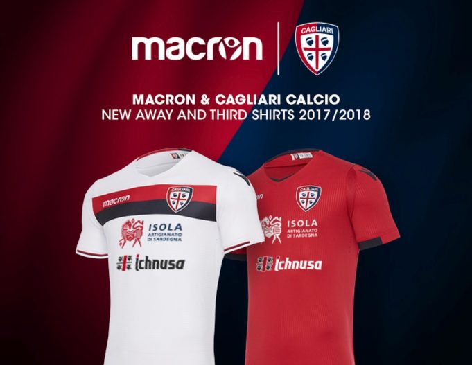 seconda e terza maglia Cagliari 2017-2018