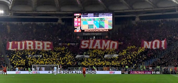 derby roma coreofrafie tifosi