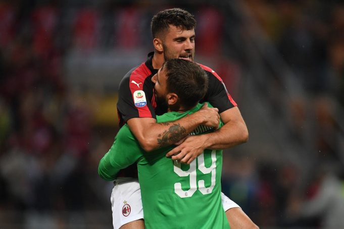 Gigio Donnarumma e Patrick Cutrone (Foto Andrea Staccioli / Insidefoto)