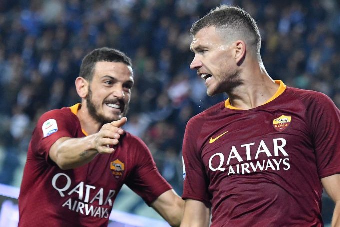 Alessandro Florenzi ed Edin Dzeko (Foto: Andrea Staccioli / Insidefoto)