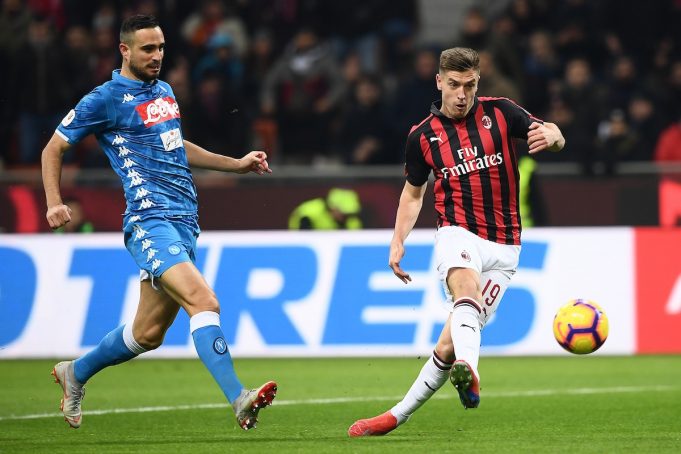 milan napoli coppa italia ascolti tv