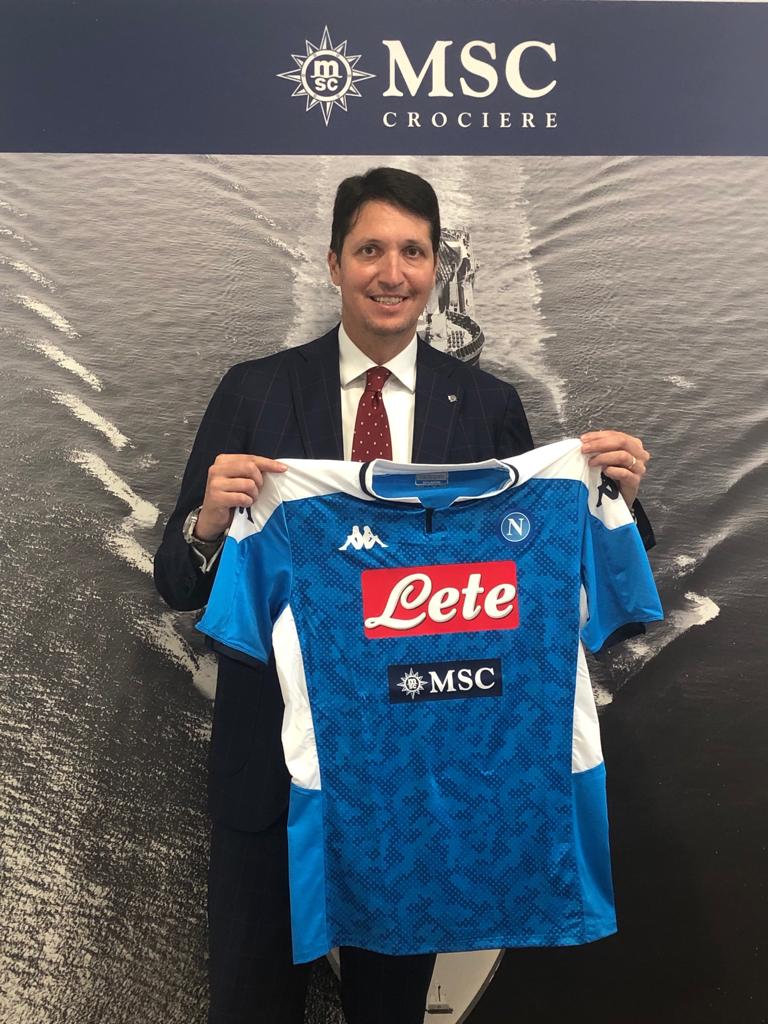 napoli MSC Crociere sponsor maglia