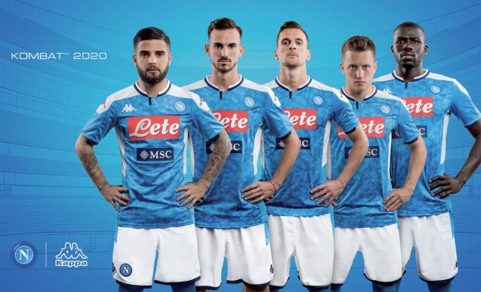 napoli MSC Crociere sponsor maglia