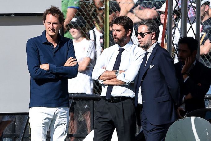 Joen Elkann, Andrea Agnelli e Fabio Paratici (Insidefoto.com)