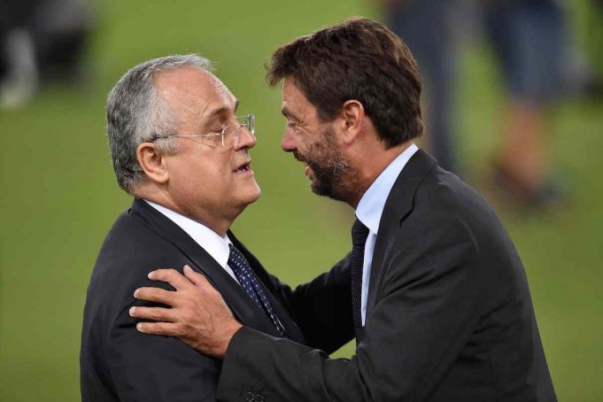 Claudio Lotito e Andrea Agnelli (Foto Andrea Staccioli Insidefoto)