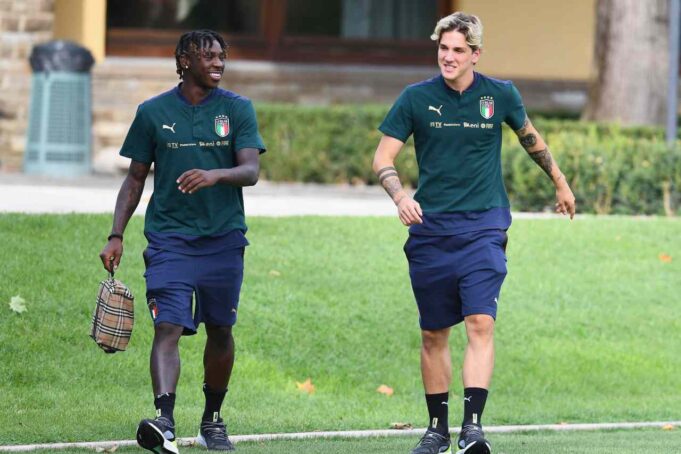 Moise Kean e Nicolò Zaniolo (Photo by Claudio Villa/Getty Images)